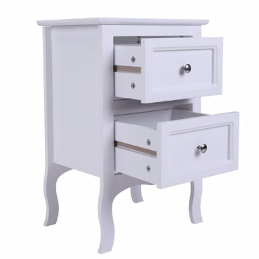 Countryside Style Two-story Bedside Table