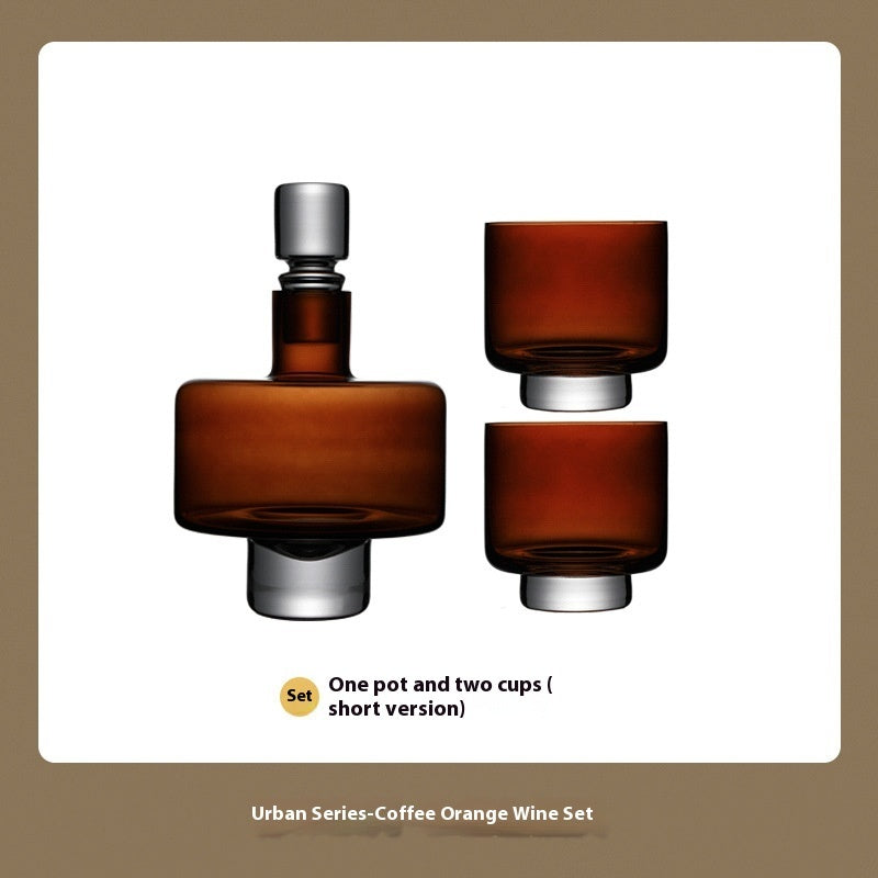 Minimally Designed High-end Glass Decanter Set (3 pcs.)