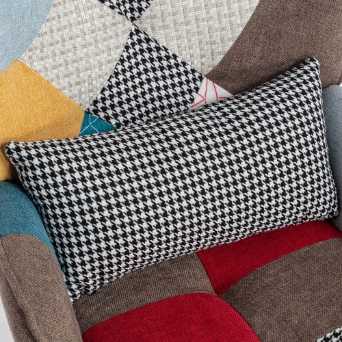 Patchwork Chair and Ottoman