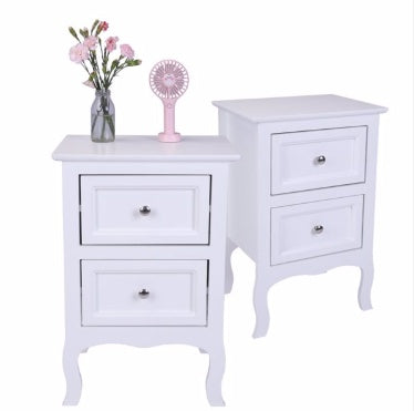 Countryside Style Two-story Bedside Table