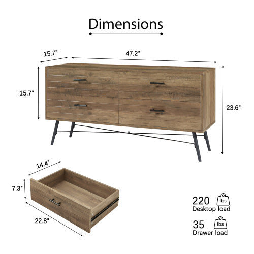 4-drawer TV Cabinet