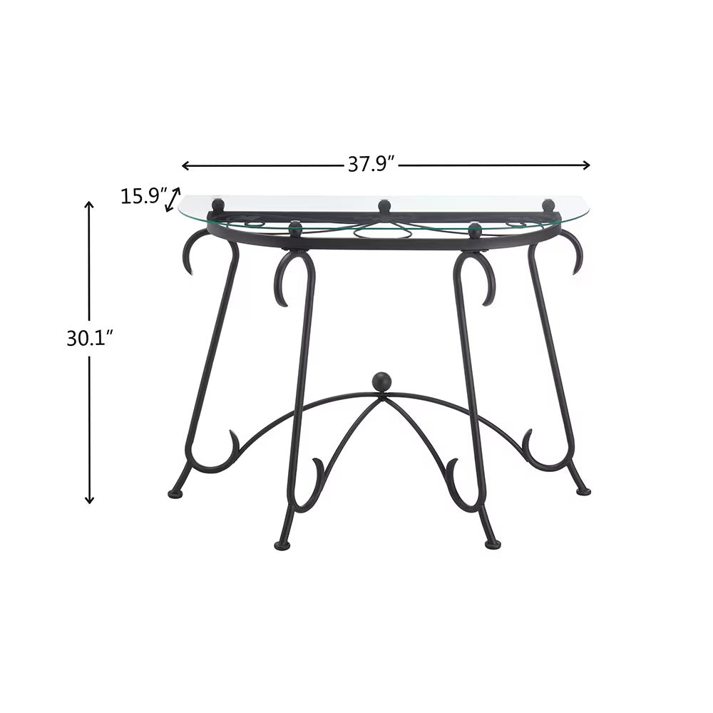 Tempered Glass Console Table