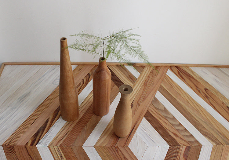 Solid Wood Dry Flower Vases