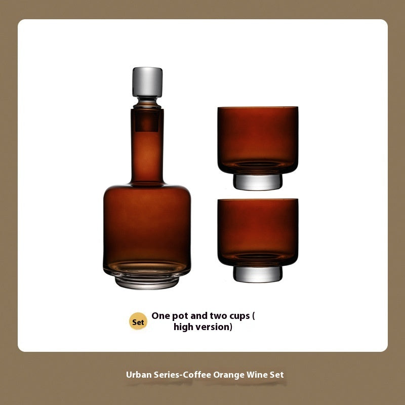 Minimally Designed High-end Glass Decanter Set (3 pcs.)