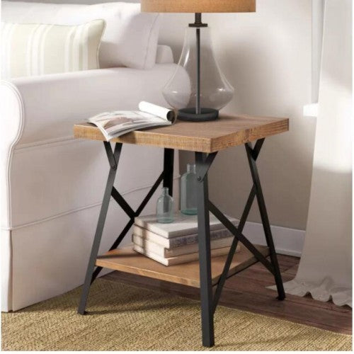 Industrial End Table