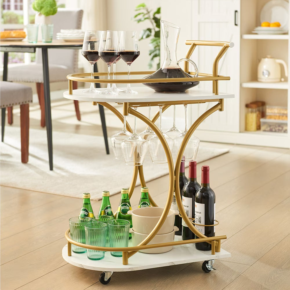 2 Tier Bar Cart