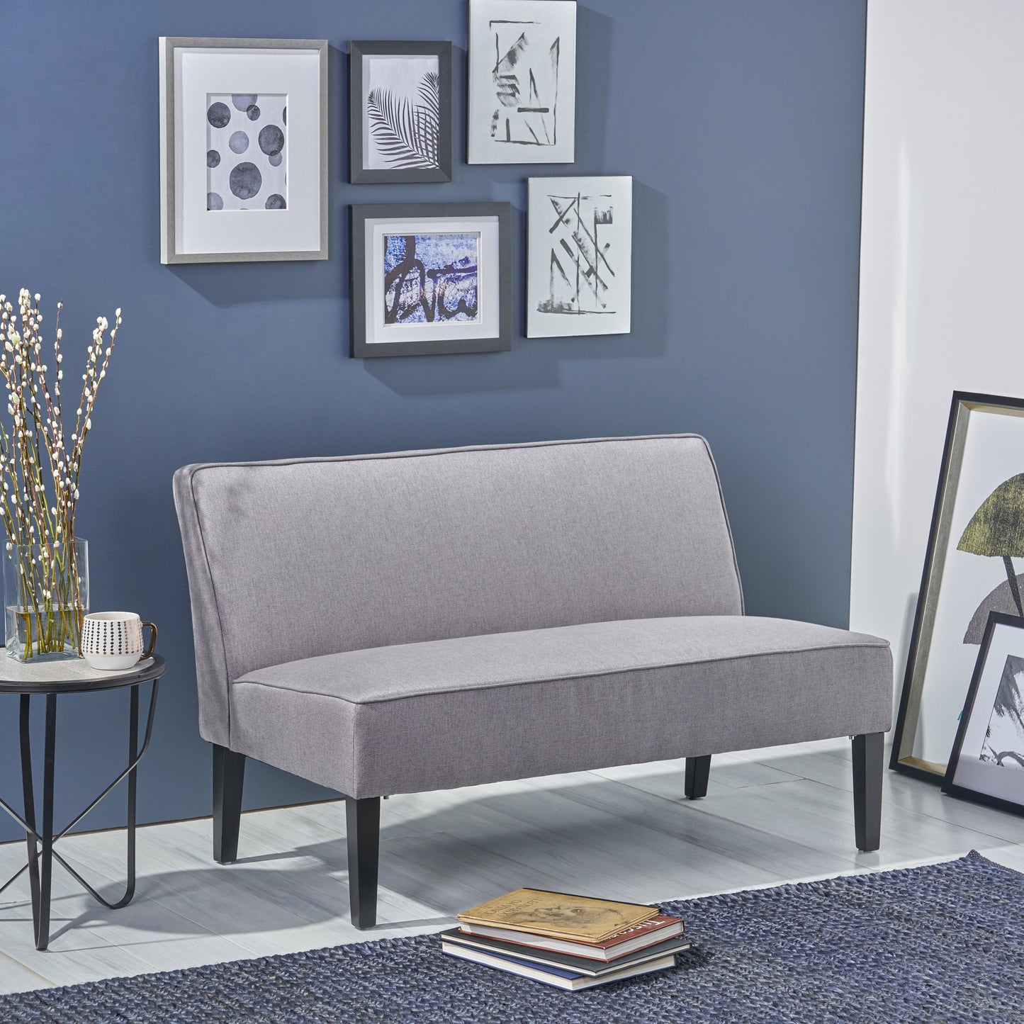 Grey Loveseat Sofa