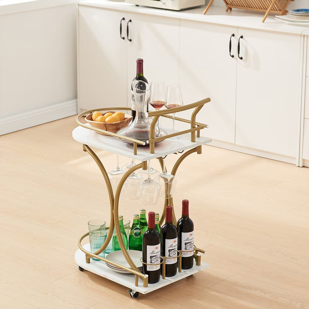 2 Tier Bar Cart