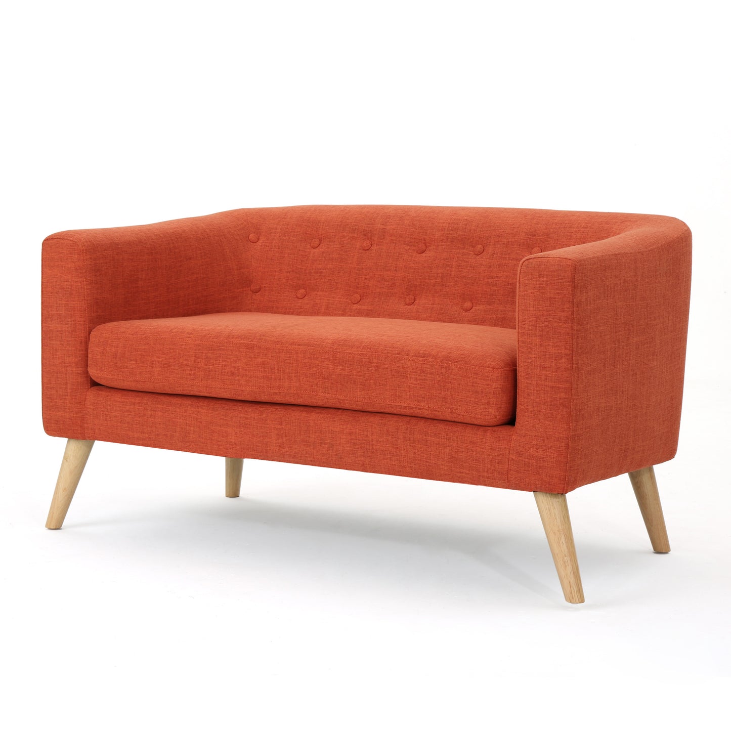 Orange Loveseat Sofa