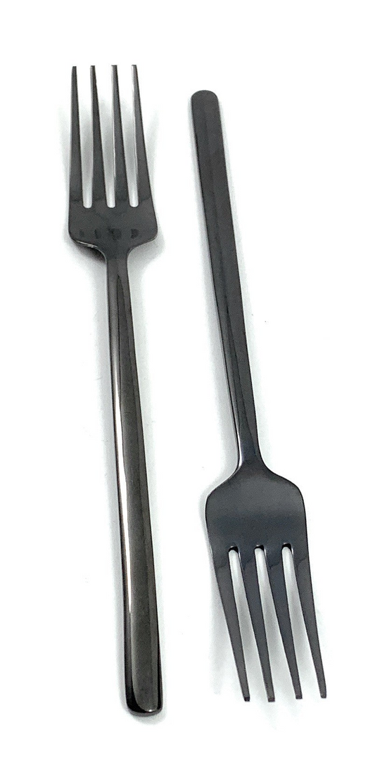 Black Silverware Fork Set -6 pcs.