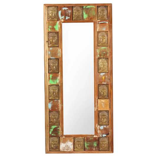 Mirror w/Buddha Cladding