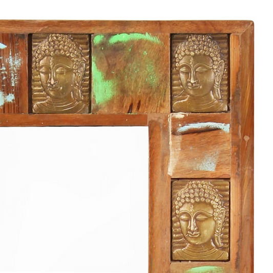 Mirror w/Buddha Cladding