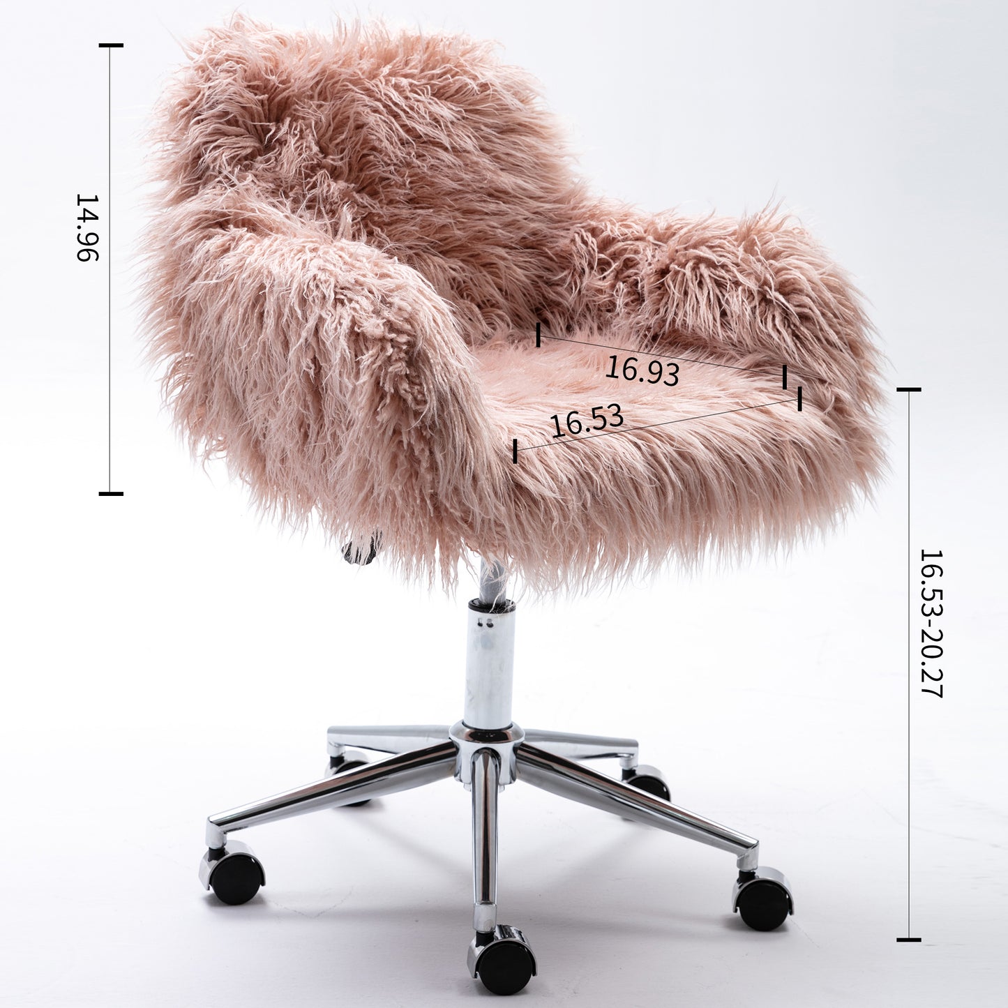 Modern Faux Fur Home Office Chair