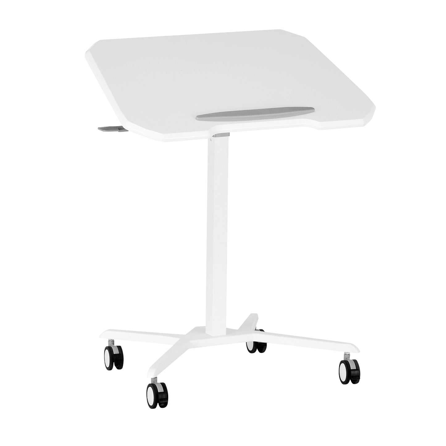 Techni Mobili Sit-to-Stand Laptop Computer Stand w/Height Adjustable and Tiltable Tabletop