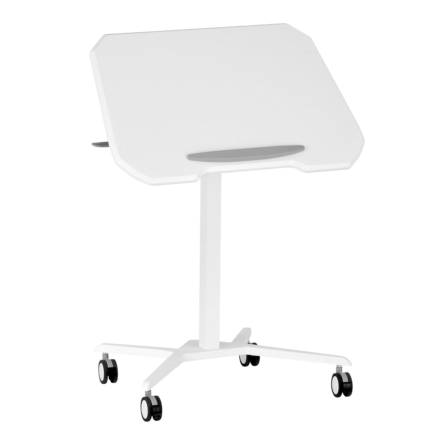 Techni Mobili Sit-to-Stand Laptop Computer Stand w/Height Adjustable and Tiltable Tabletop