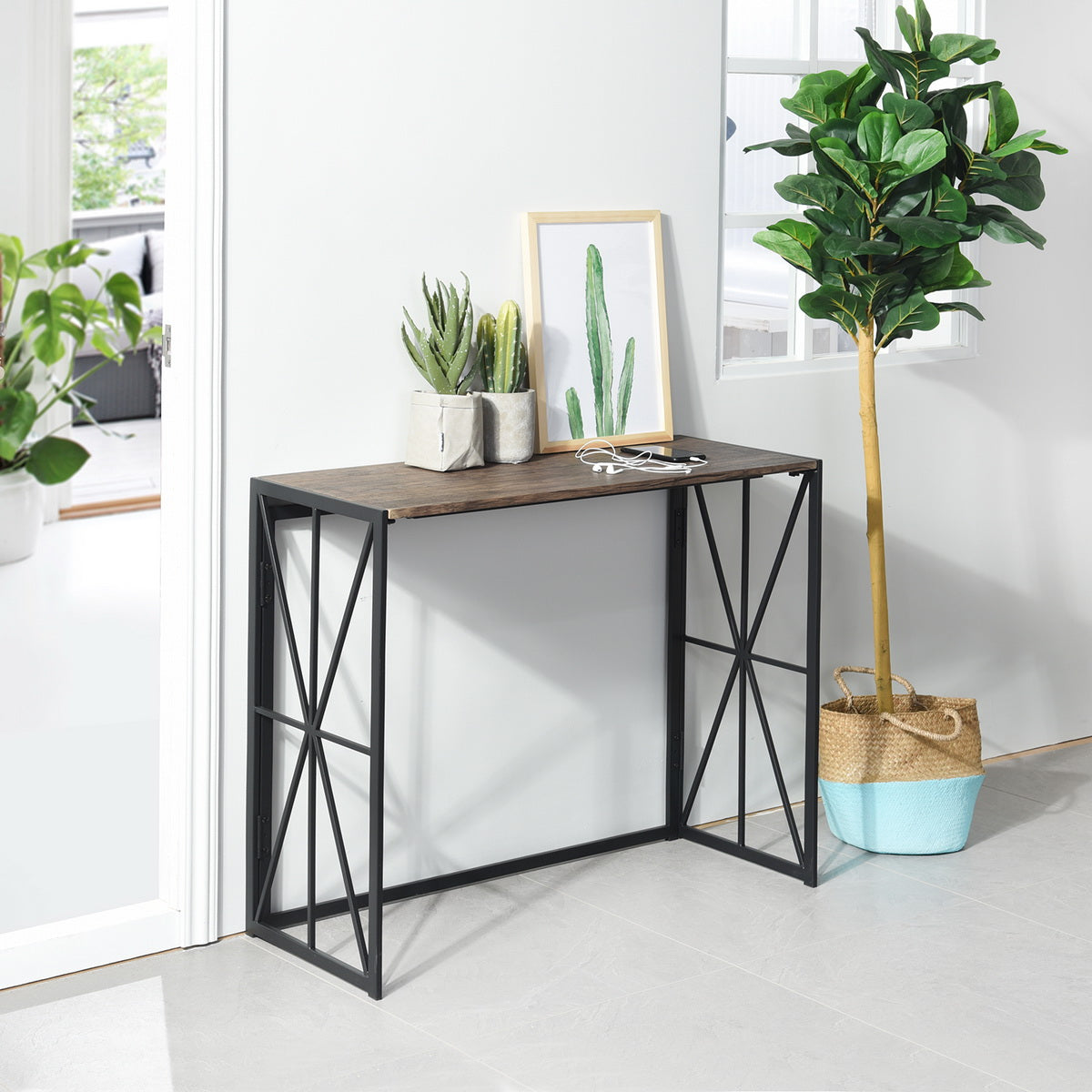 Foldable Computer Desk/Console Table -39.4 L