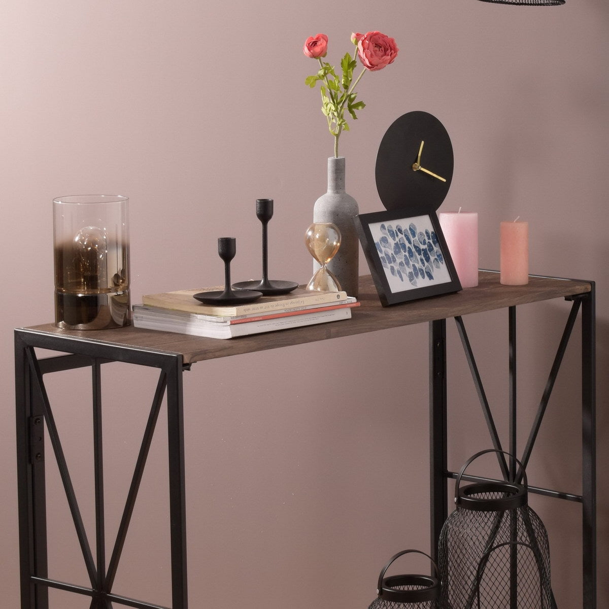 Foldable Computer Desk/Console Table -39.4 L