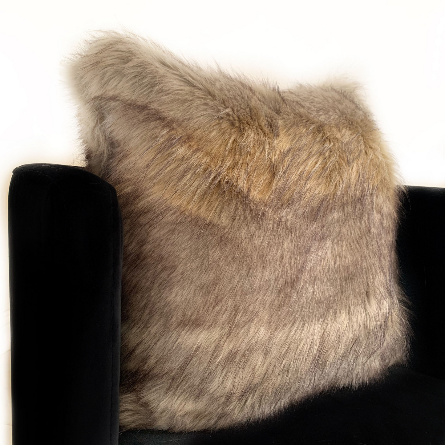 Wolverine Pelage Faux Fur Luxury Throw Pillow