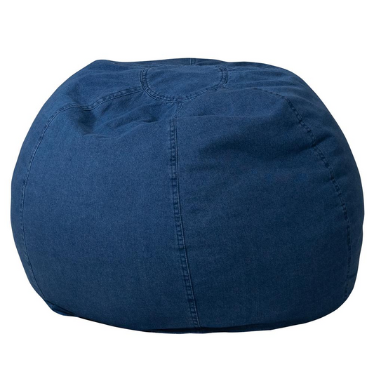 Small Denim Bean Bag Chair for Kids and Teens