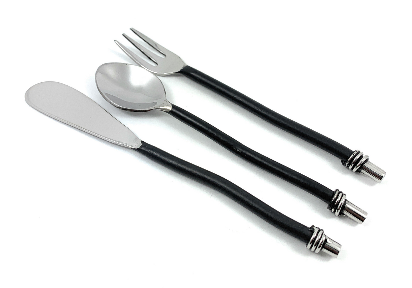 Black Silverware Set  -18 pcs. Set (Setting for 6)