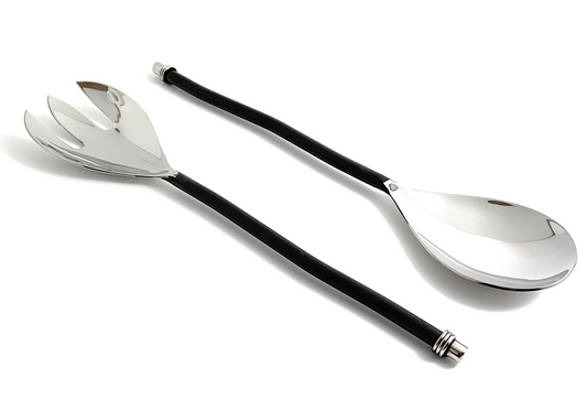 Black Silverware Stainless Steel Server Set -2 pcs.