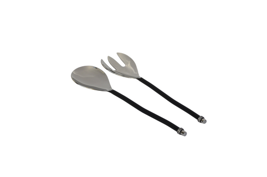 Black Silverware Stainless Steel Server Set -2 pcs.