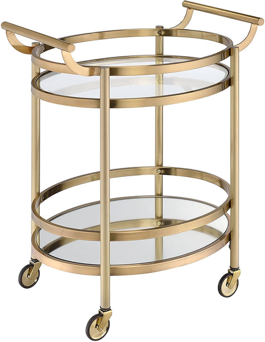 Lakelyn Bar/Serving Cart -Brushed Bronze