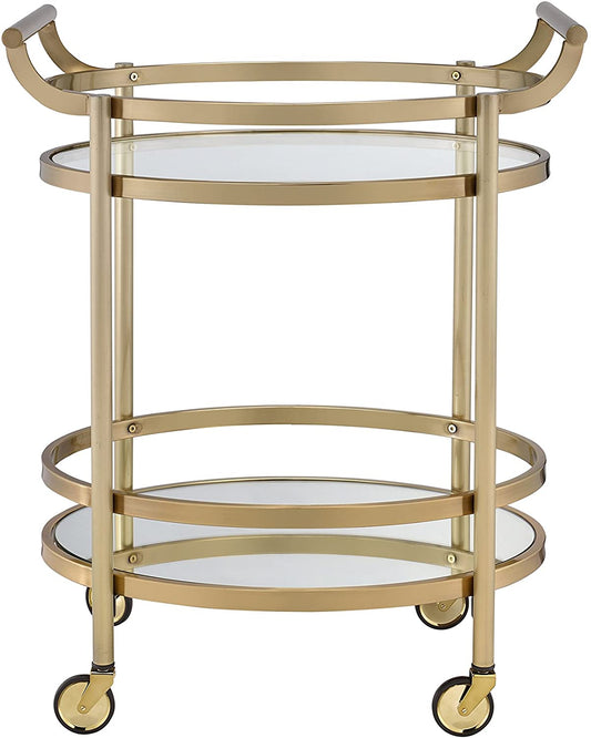 Lakelyn Bar/Serving Cart -Brushed Bronze