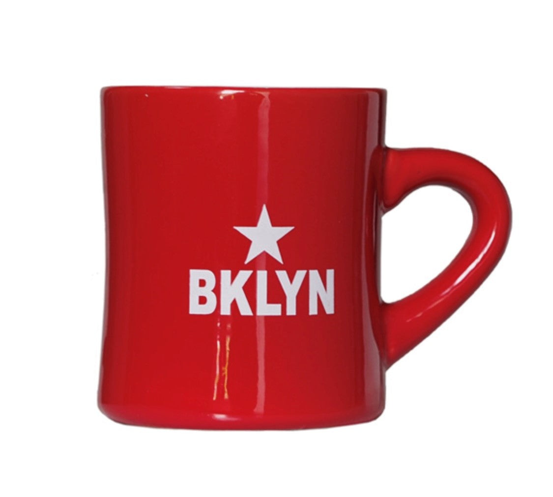 Nostalgic  Ceramic Old-Timer Diner Brooklyn Mugs/ Red