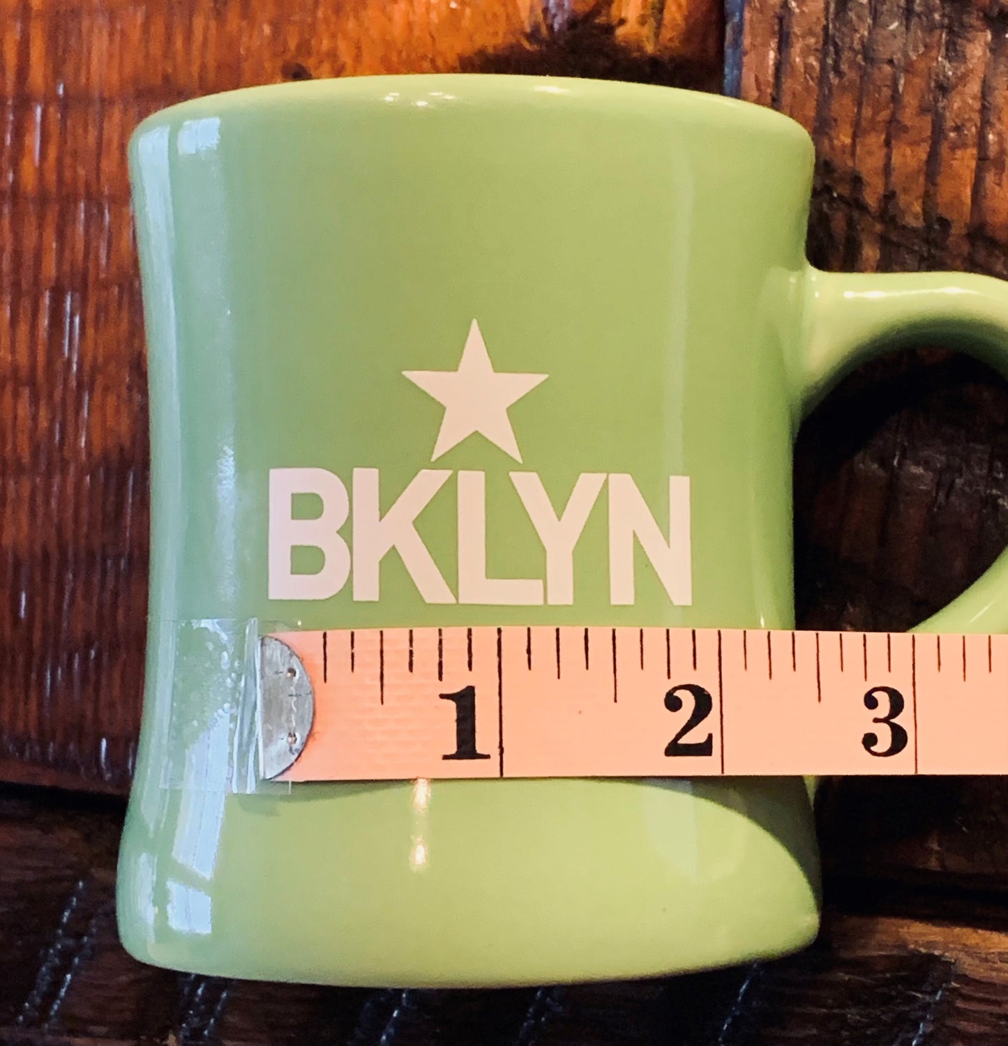 Nostalgic  Ceramic Old-Timer Diner Brooklyn Mugs/ Avocado