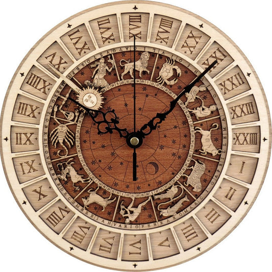 3D Astronomical Antique Style Wall Clock/ Quartz/ Constellation Silent Movement