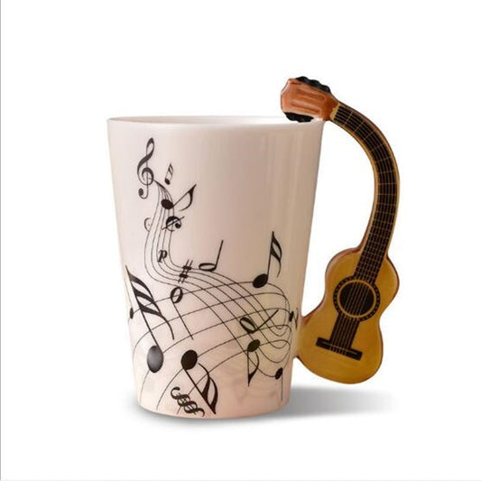 Novelty Ceramic Musical Note Mug/ Personality Handle