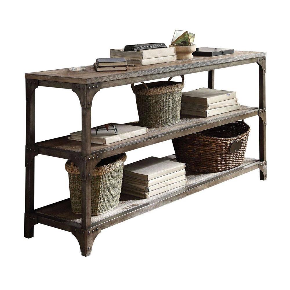 Gorden Console Table w/ 2 Shelves