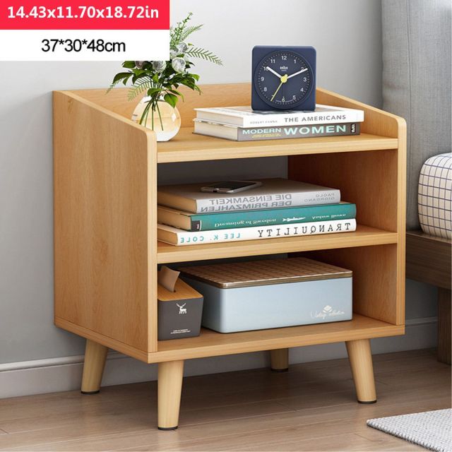 US Fast-shipping Simple Bedside Table Cabinet Bedroom Locker Economical Mini Small Apartment Bedroom Nightstands Modern Locker