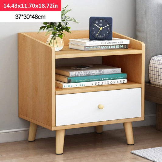 US Fast-shipping Simple Bedside Table Cabinet Bedroom Locker Economical Mini Small Apartment Bedroom Nightstands Modern Locker