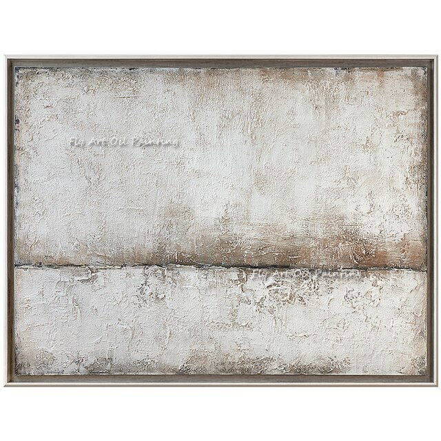 Gray Abstract Canvas Painting