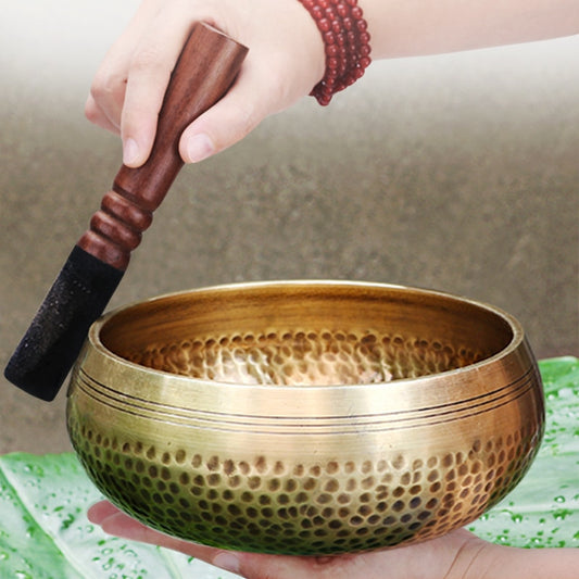 Handmade Nepal Tibet Buddha Sound Bowl/ Yoga Meditation-Chanting Brass Bowl/Chime Music