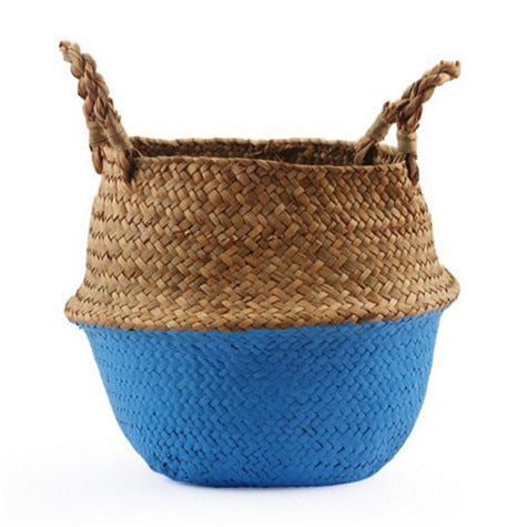 Wicker Storage Baskets/ Household Organizer/ Garden Planters