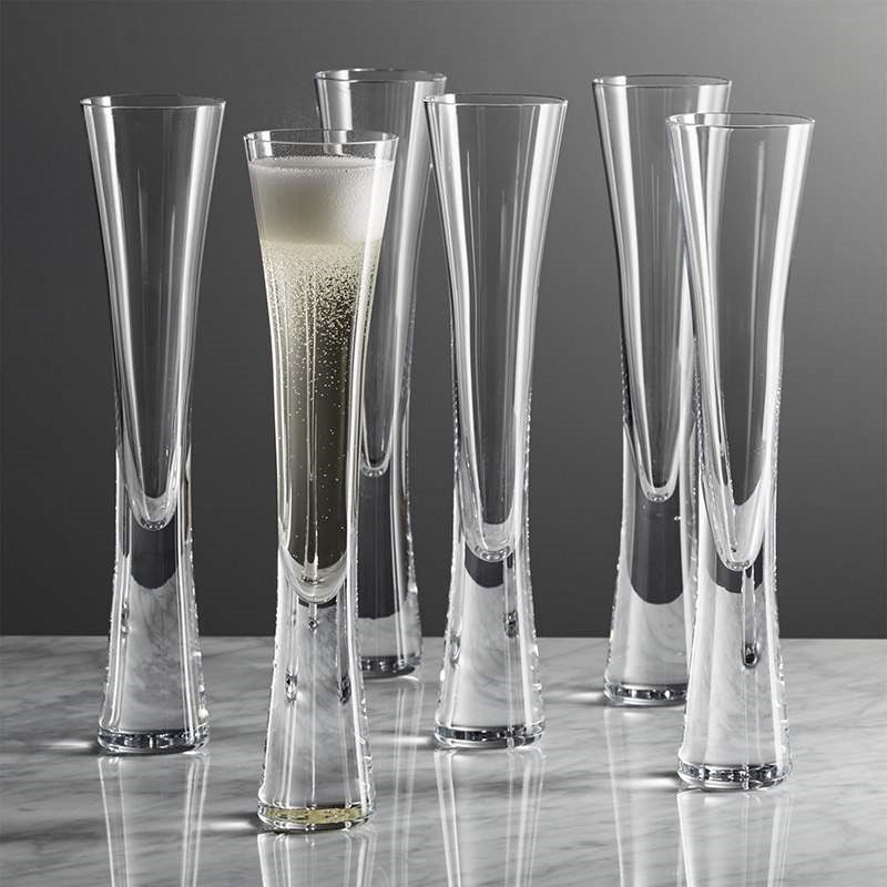 2 Champagne Flute Glasses