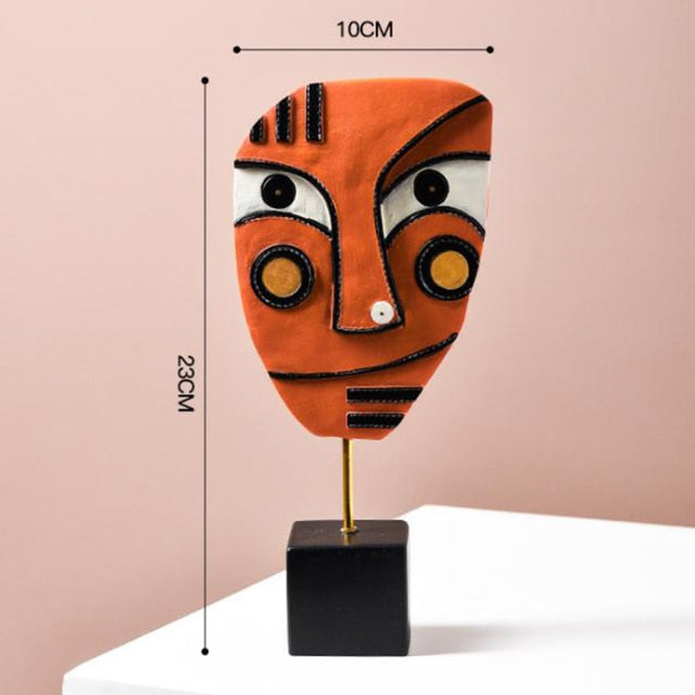 Nordic Art Face Sculpture /Resin