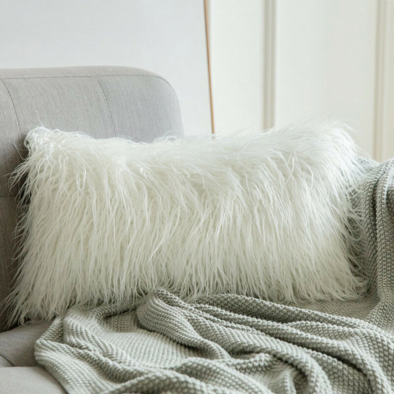 Super Soft Luxury Plush Faux Fur Pillow Cover