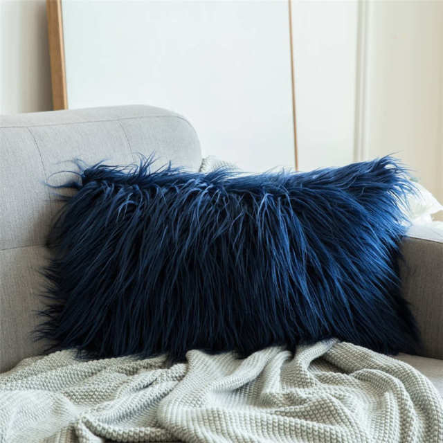 Super Soft Luxury Plush Faux Fur Pillow Cover