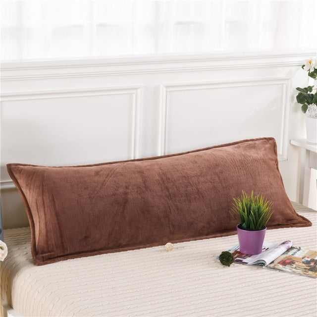 Long Pillow Cover/ Flannel/ Soft & Comfortable