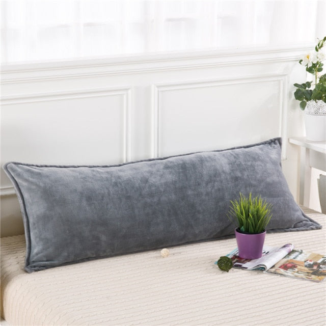 Long Pillow Cover/ Flannel/ Soft & Comfortable