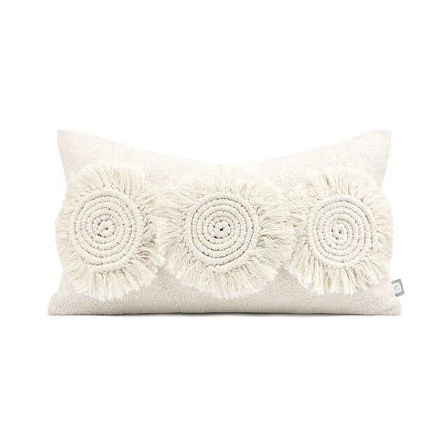 Decorative Brown White Throw Pillow Covers
