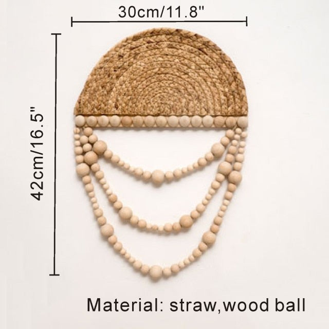 Nordic Style Straw-Rattan Wall Decor