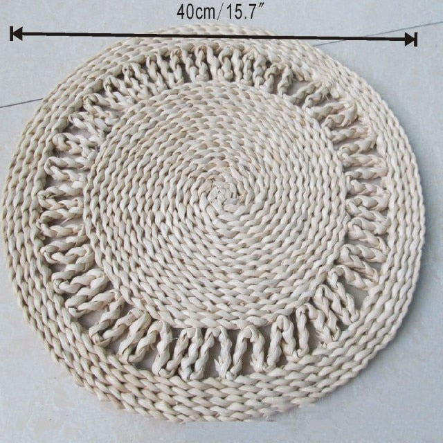 Nordic Style Straw-Rattan Wall Decor