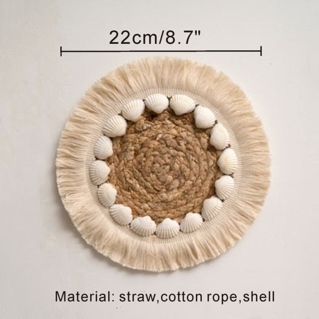 Nordic Style Straw-Rattan Wall Decor