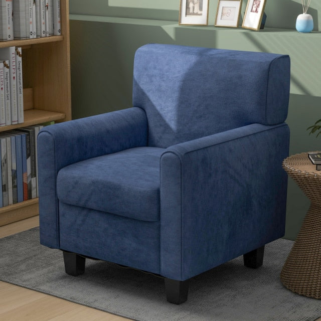 Soft Seat Comfort Armchair w/Solid Wood Legs