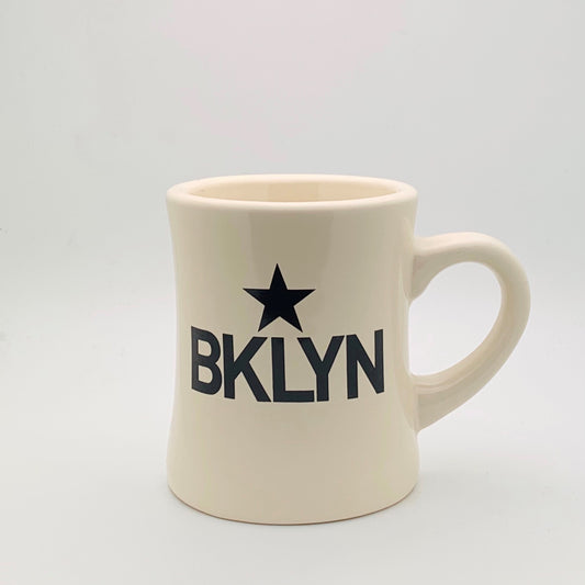 Nostalgic  Ceramic Old-Timer Diner Brooklyn Mugs/ White